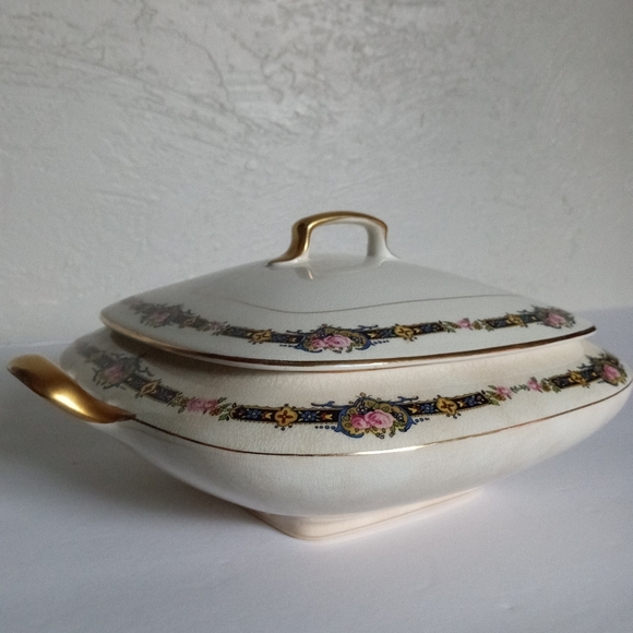 Vintage Carrollton China Floral Vegetable Serving Dish - Picture 5 of 16